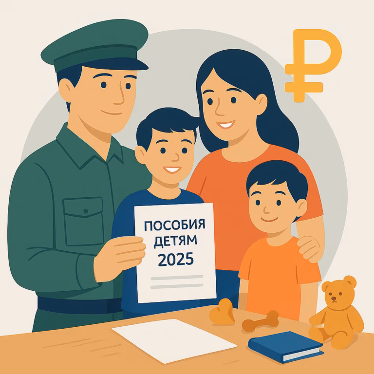 Пособия детям военнослужащих и мобилизованных: полный список‑2025